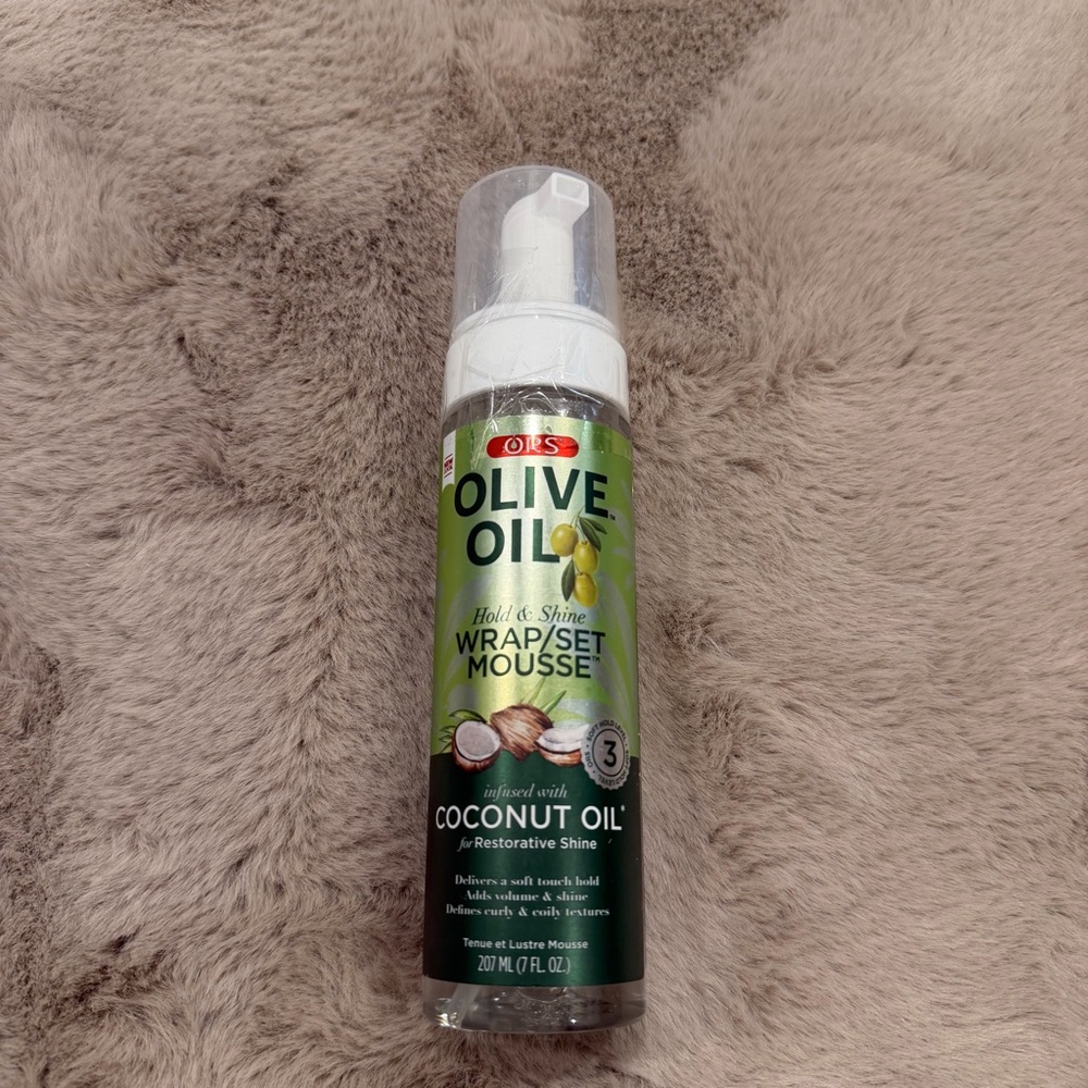 Olive Oil Wrap/Set Mousse with Coconut Oil